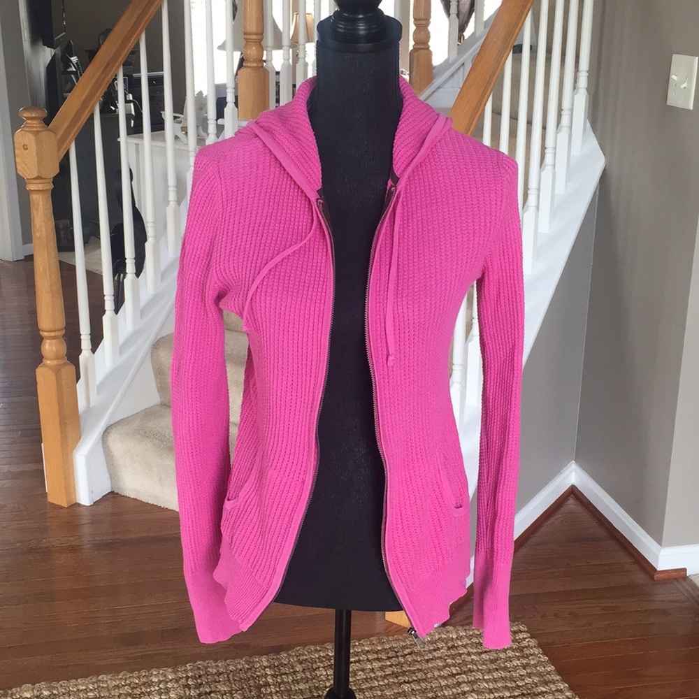 ⭐️ 2 for $20 Hooded Pink Full Zip Sweater